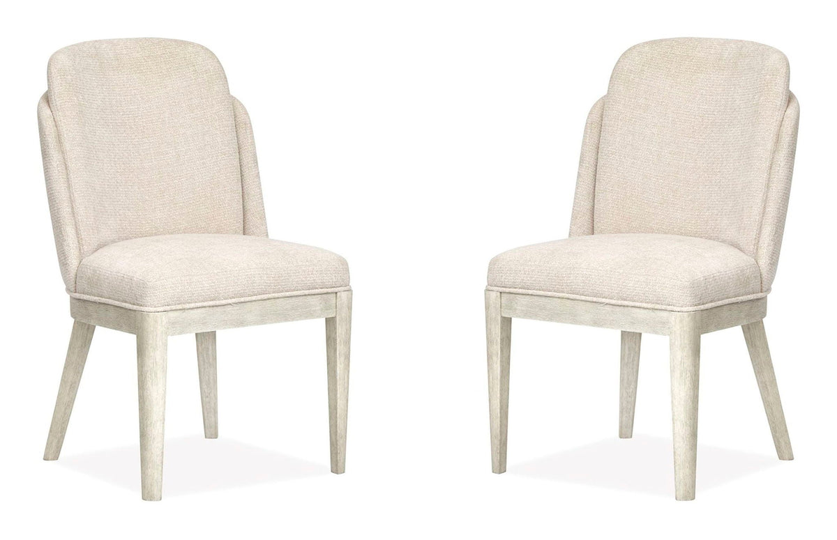 Lorelei - Upholstered Host Chair (Set of 2) - Misty Cloud by Unique Piece Furniture