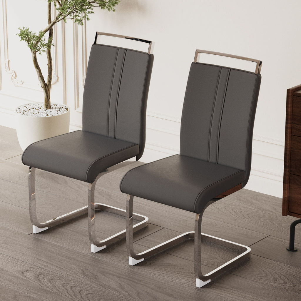 Modern Dining Chairs With Padded Seat, High Back by Unique Piece Furniture