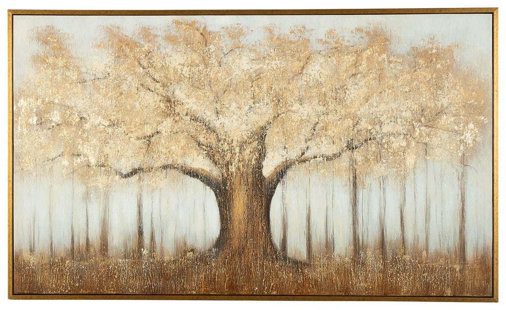 Dalewick - Wall Art - Brown / Gray / Gold Finish by Unique Piece Furniture