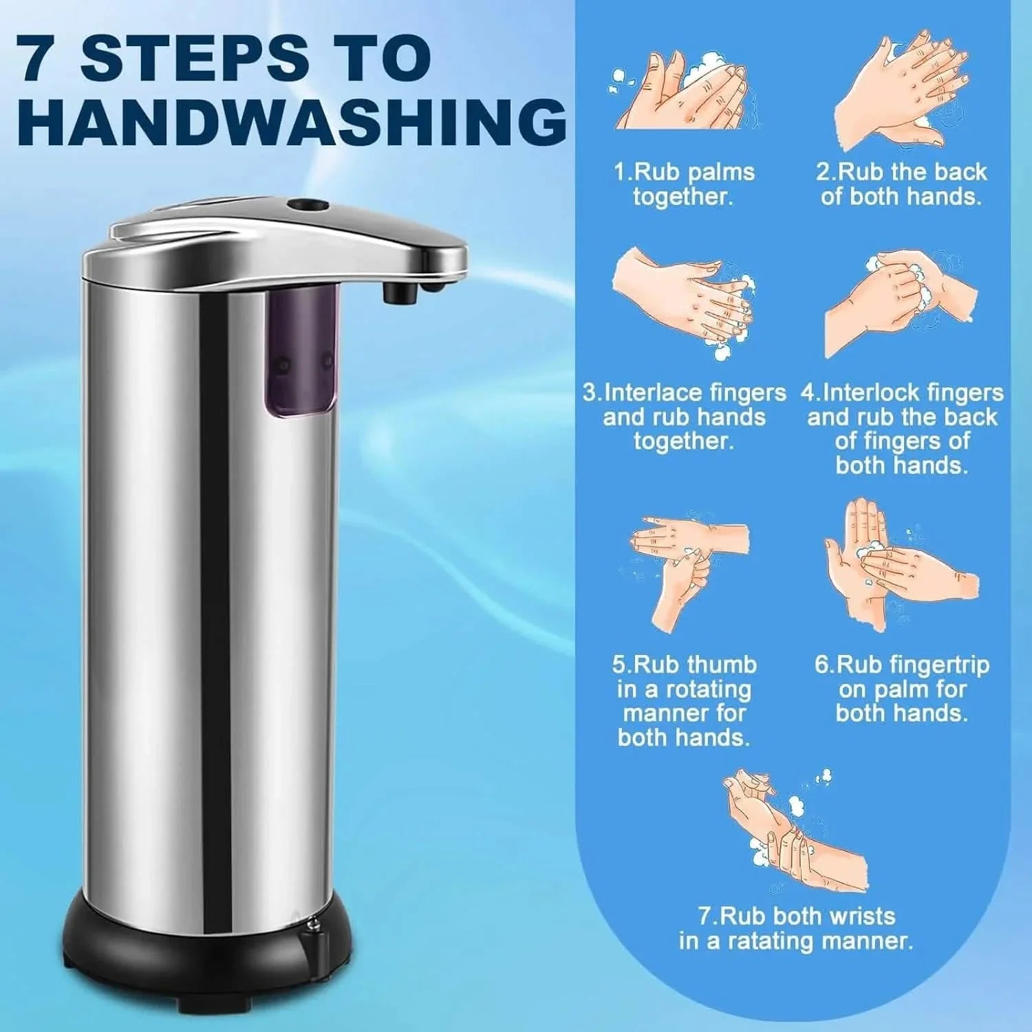 Stainless Steel Automatic Soap Dispenser by DailySale