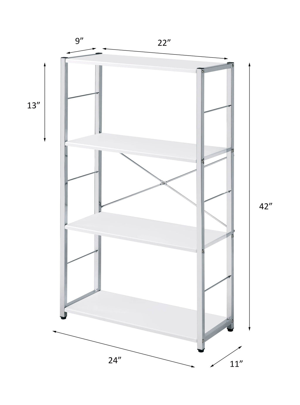 Tennos - Bookshelf - White by Unique Piece Furniture