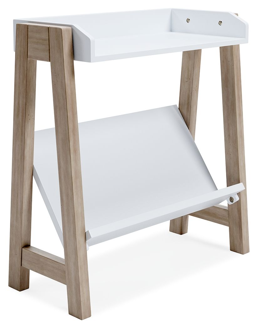 Blariden - Small Bookcase - White / Tan by Unique Piece Furniture