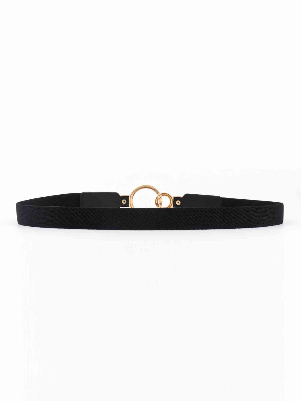 ElegantStyle Double Ring Buckle Elastic PU Belt – Adjustable Comfort Fit See size chart under “more details” by The Fashion Celestial