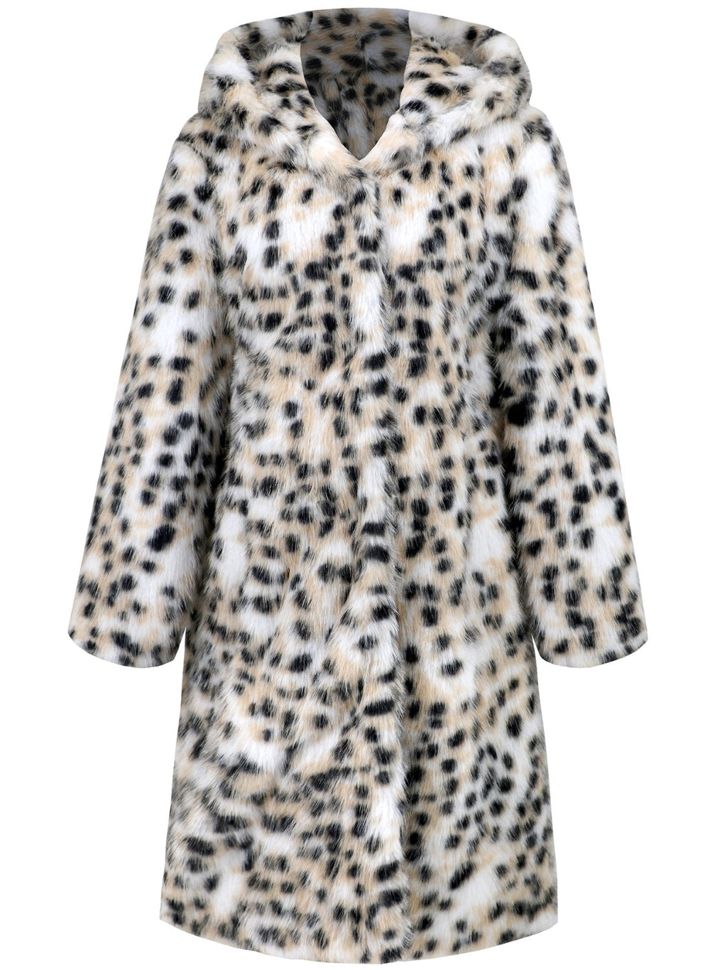 Thermal Leopard Faux Fur Hooded Outerwear by Wild and Free Boutique