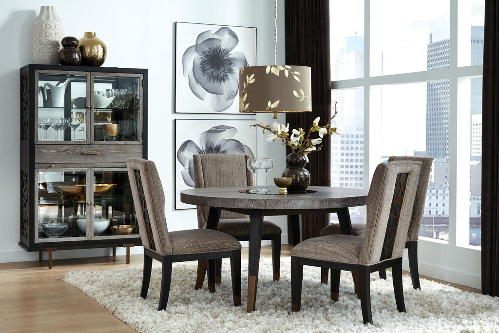 Ryker - Round Dining Table - Homestead Brown by Unique Piece Furniture