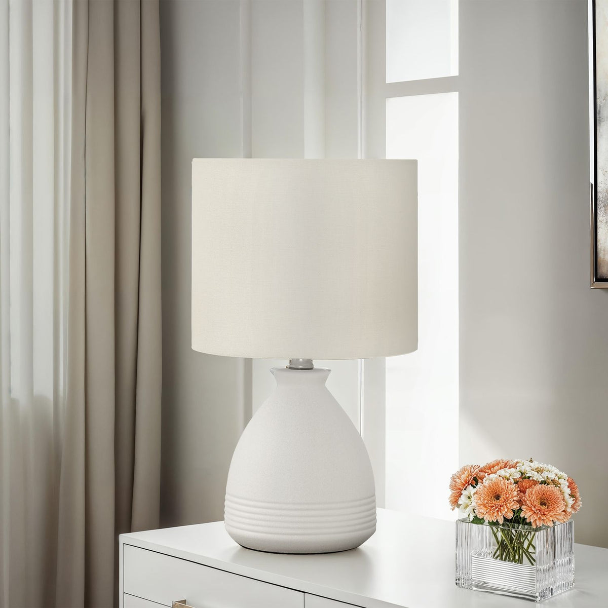 Lighting, Modern Table Lamp - Cream by Unique Piece Furniture
