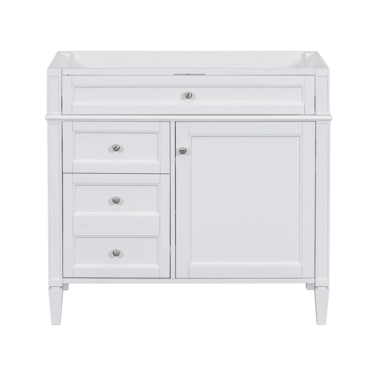 Bathroom Vanity With 2 Drawers And Tip-Out Drawer, Storage Cabinet by Unique Piece Furniture