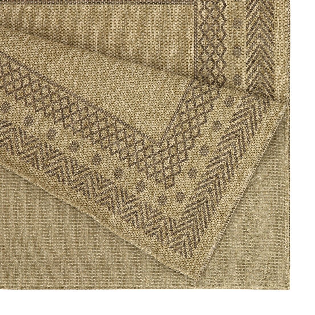 Earth - 7'10" X 10'3" Polypropylene, Indoor, Outdoor Area Rug - Jute, Mocha by Unique Piece Furniture