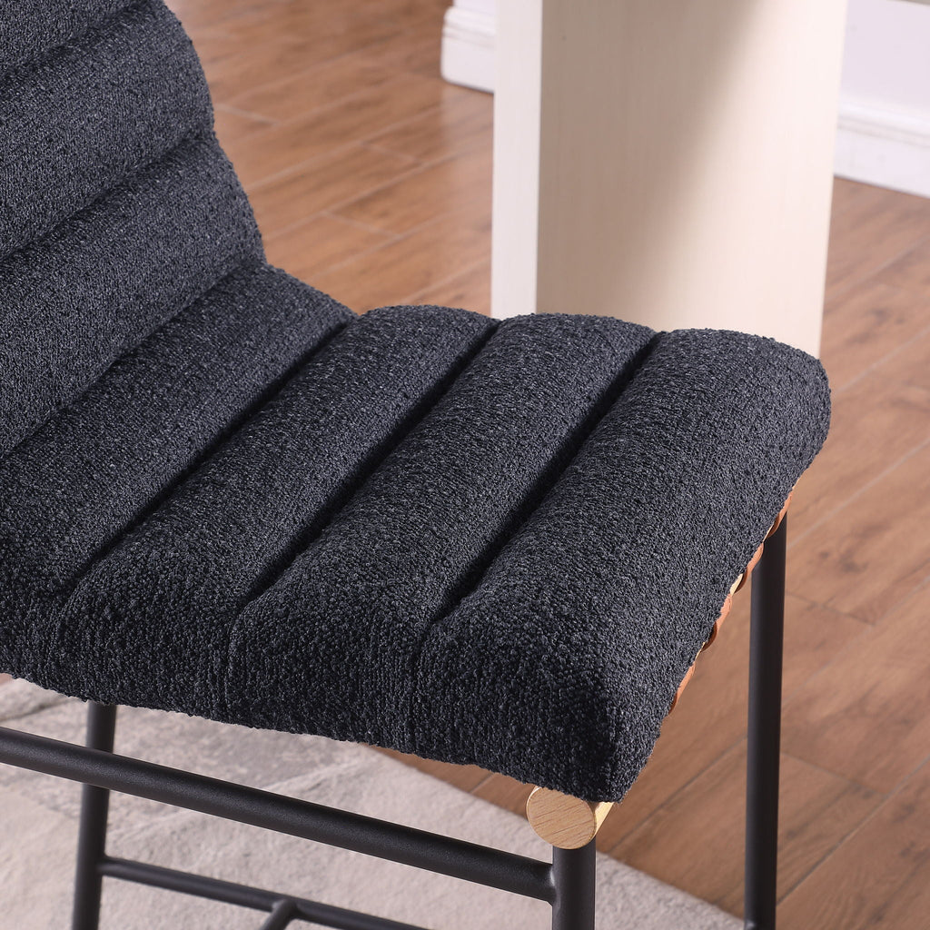 Lahni - 17" Boucle Fabric Counter Height Chair by Unique Piece Furniture