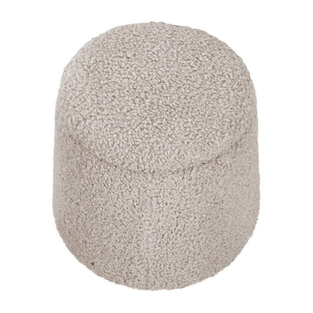 Elegant Round Storage Ottoman Upholstered by Unique Piece Furniture