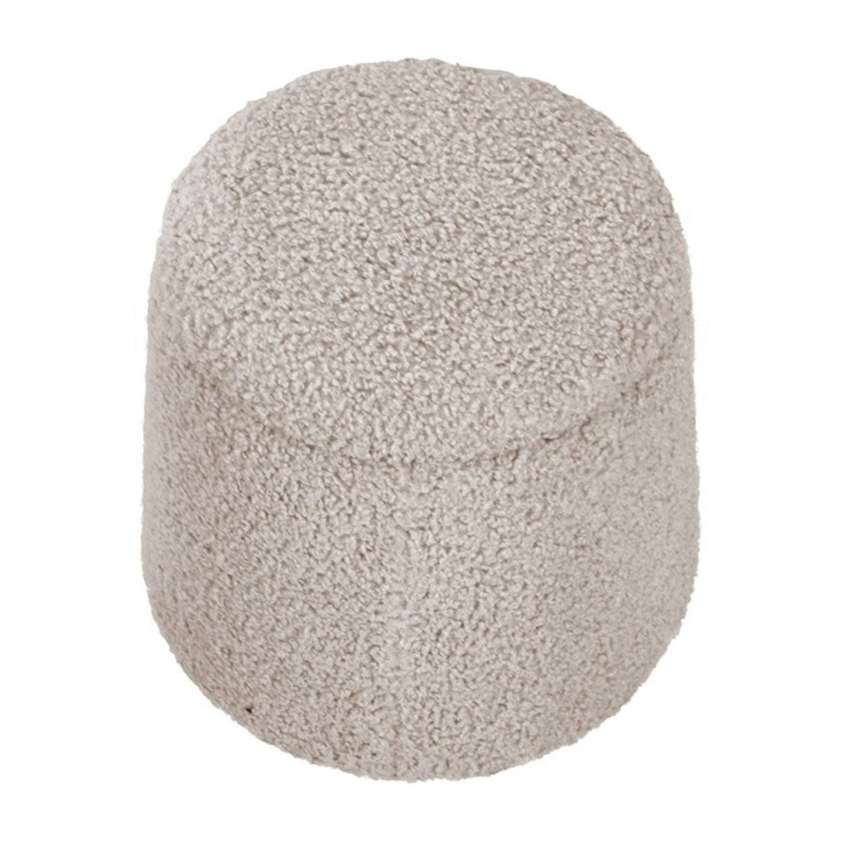 Elegant Round Storage Ottoman Upholstered by Unique Piece Furniture