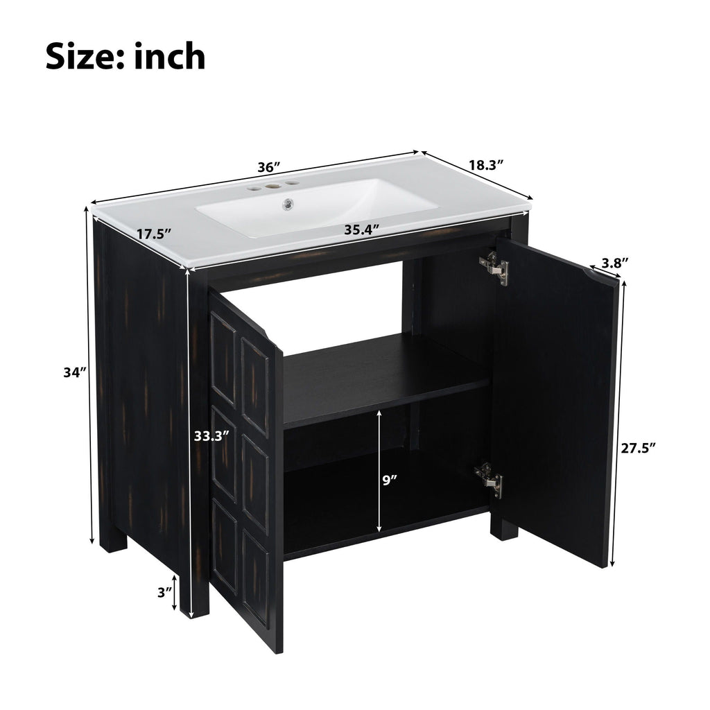 Bathroom Vanity Organizer With Sink, Combo Cabinet Set, Bathroom Storage Cabinet by Unique Piece Furniture