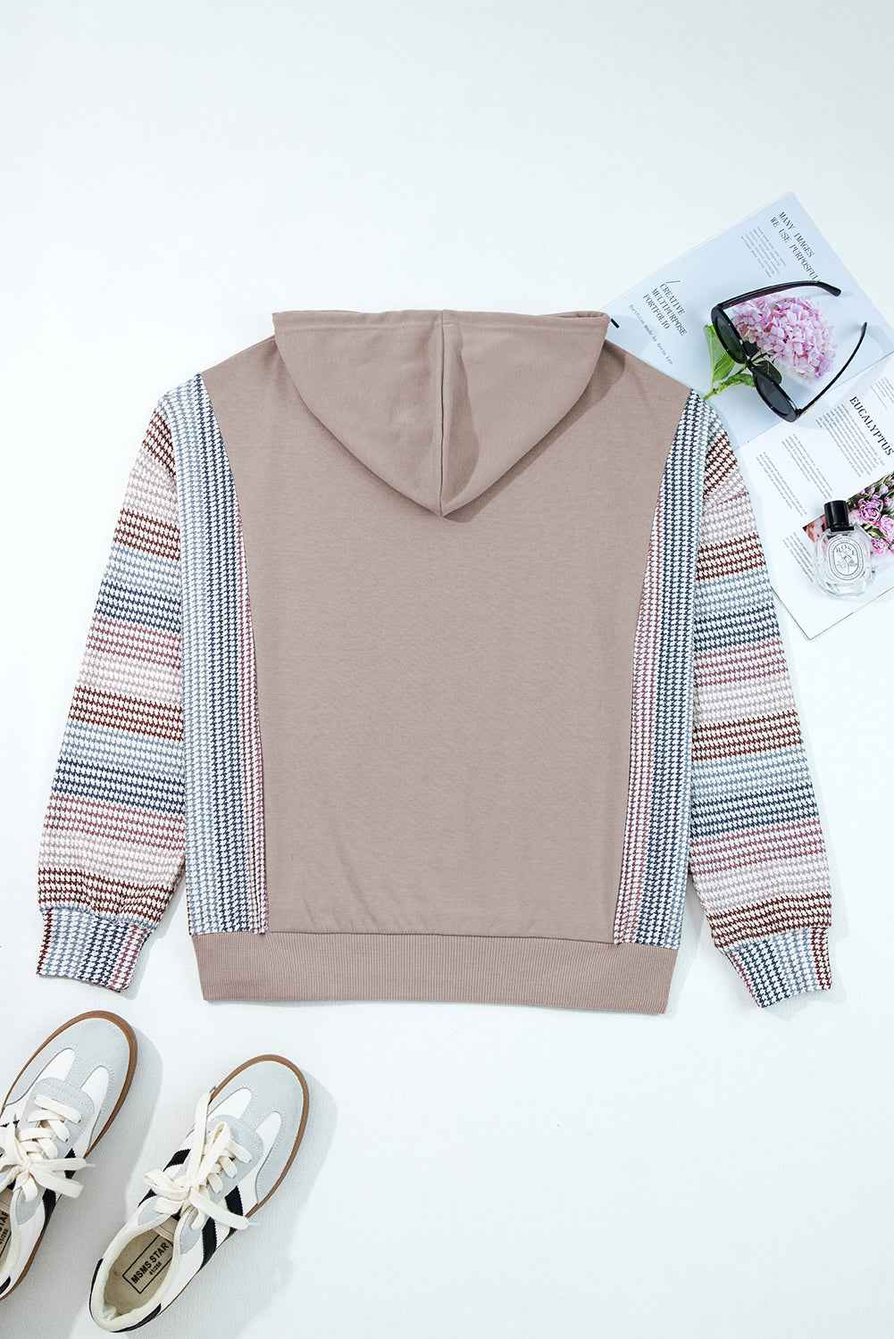 DUNE Colorblock Patchwork Baggy Hoodie by Wild and Free Boutique