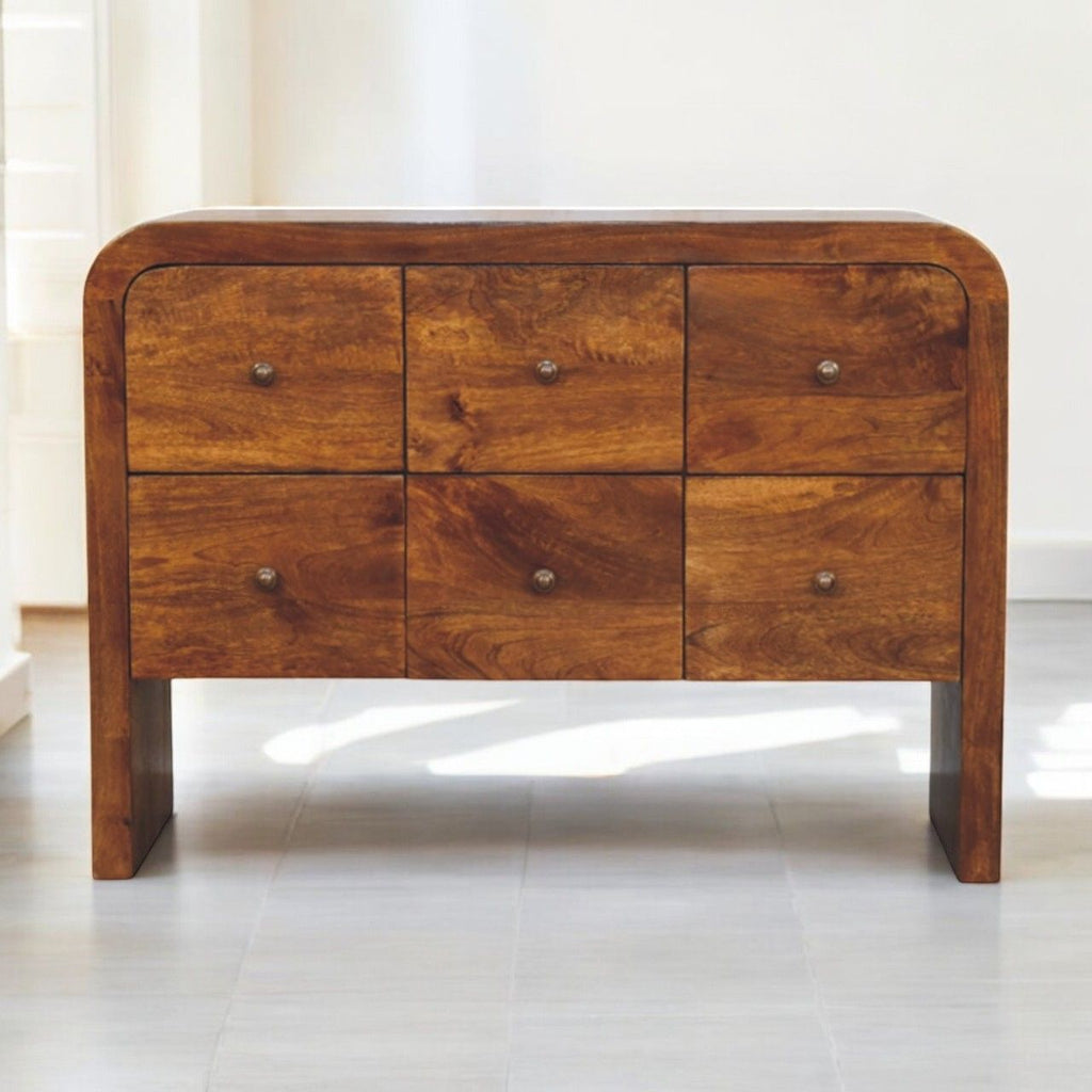 Darcy - 3 Over 3 Drawer Chest - Brown by Unique Piece Furniture