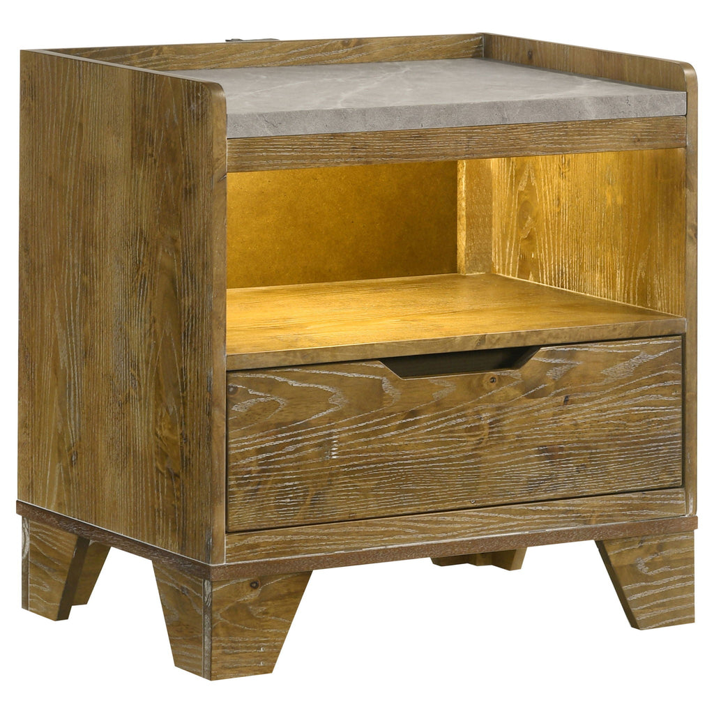 Henderson 4-piece Queen Bedroom Set Medium Oak by Unique Piece Furniture