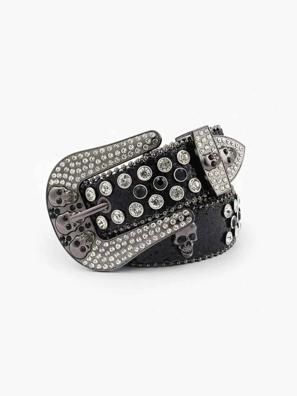 PU Leather Skull Belt by Wild and Free Boutique
