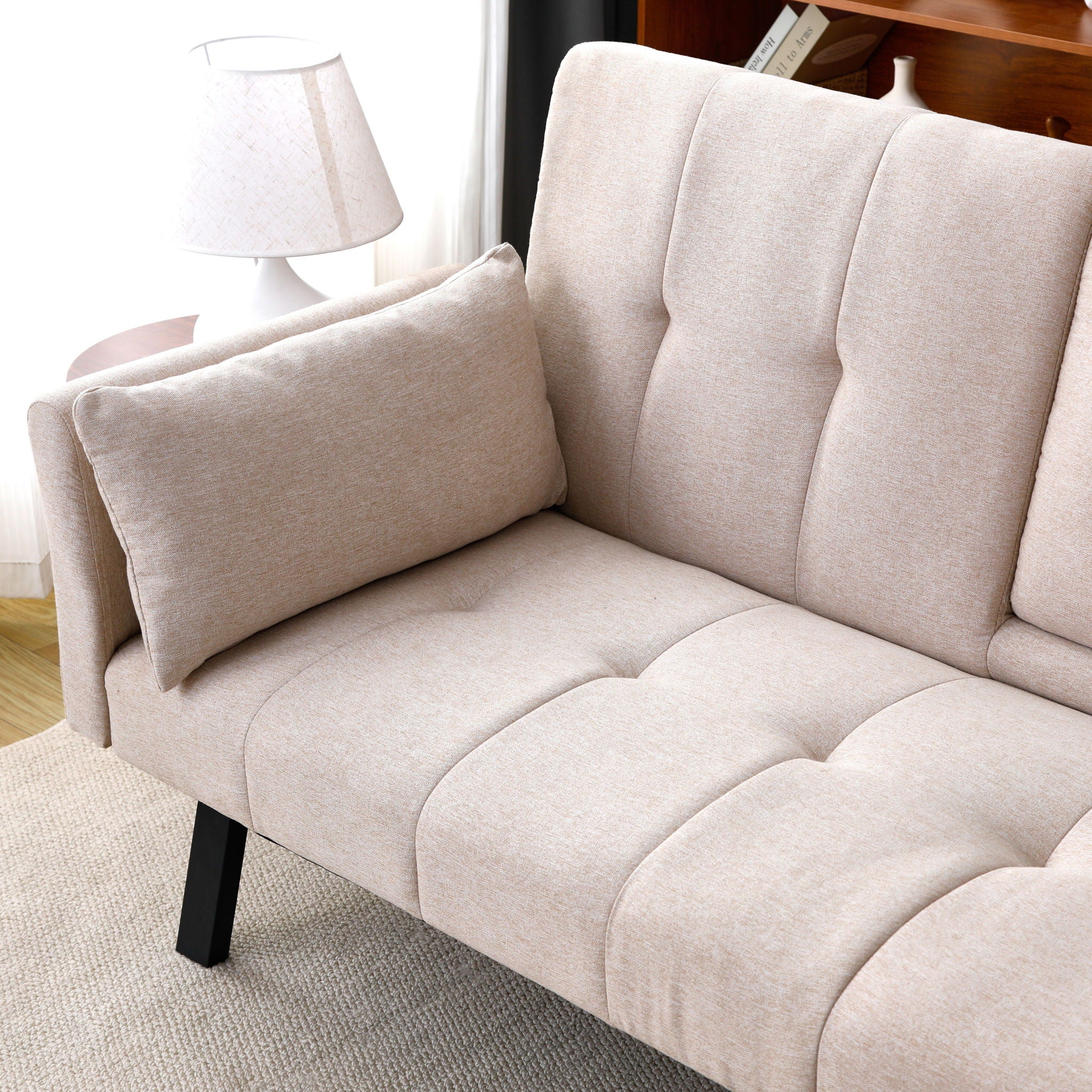 Sofa Bed With Foldable Design And Cup Holder by Unique Piece Furniture
