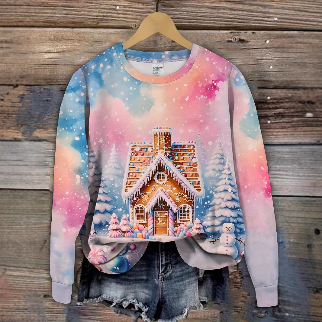 Christmas Snowman & Snowflake Graphic Sweater by FitiqueFit