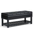 Saxon - Upholstered Transitional Storage Ottoman Bench by Unique Piece Furniture