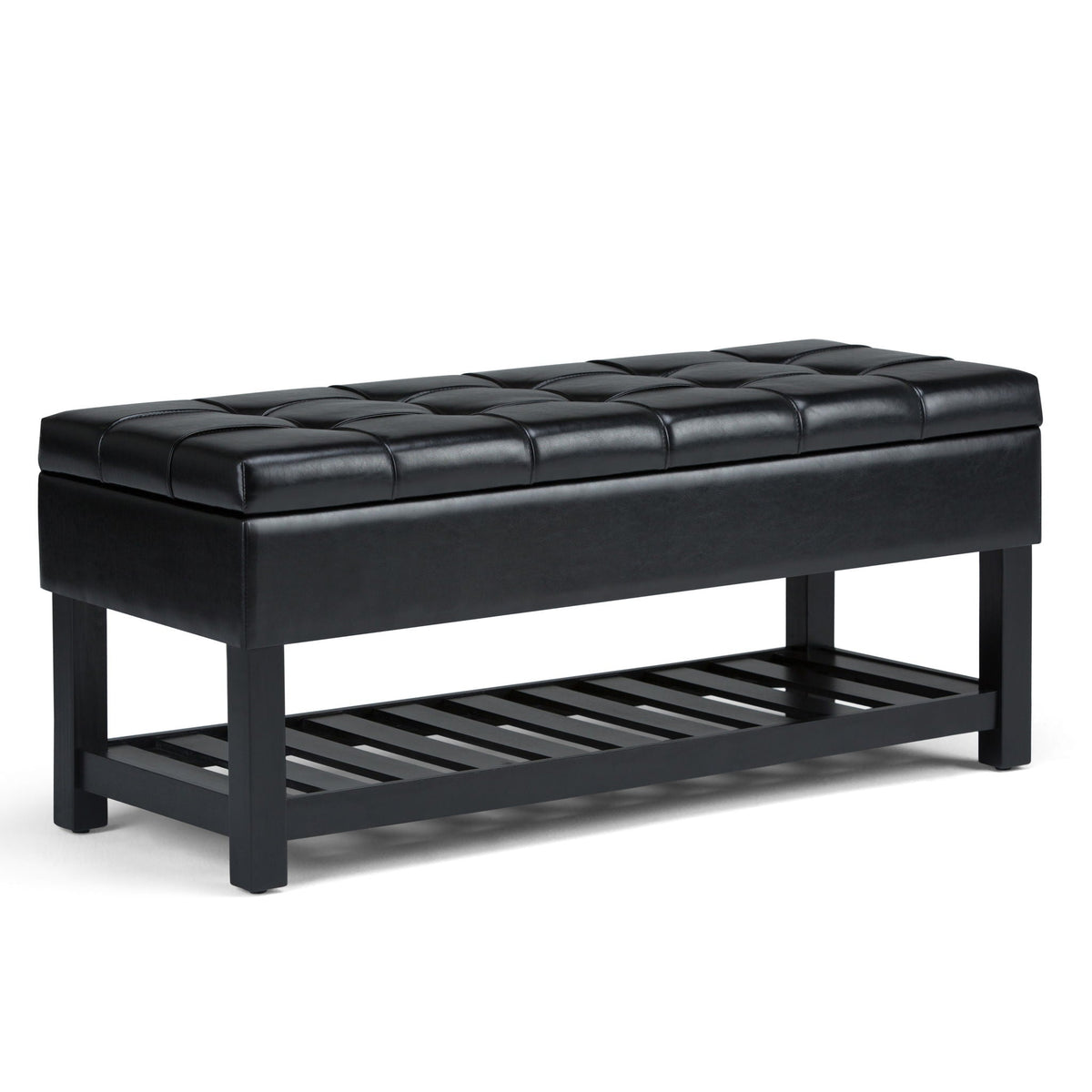 Saxon - Upholstered Transitional Storage Ottoman Bench by Unique Piece Furniture