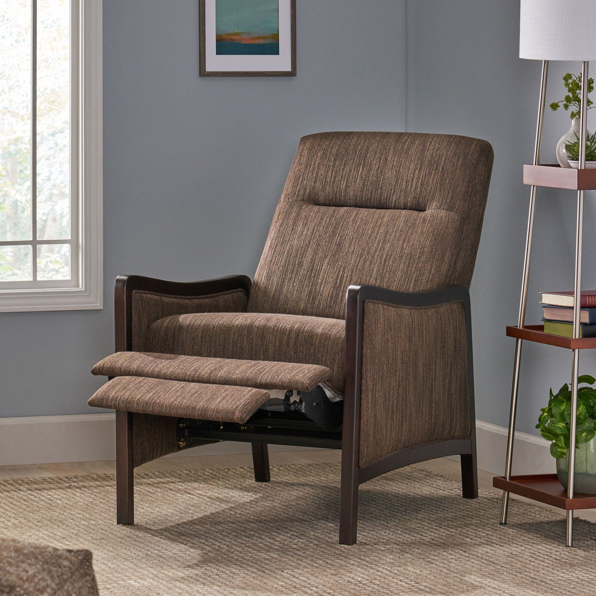 Drury - Contemporary Fabric Upholstered Pushback Recliner by Unique Piece Furniture