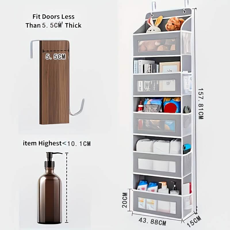 5-Tier Over-the-Door Storage Box Organizer by DailySale