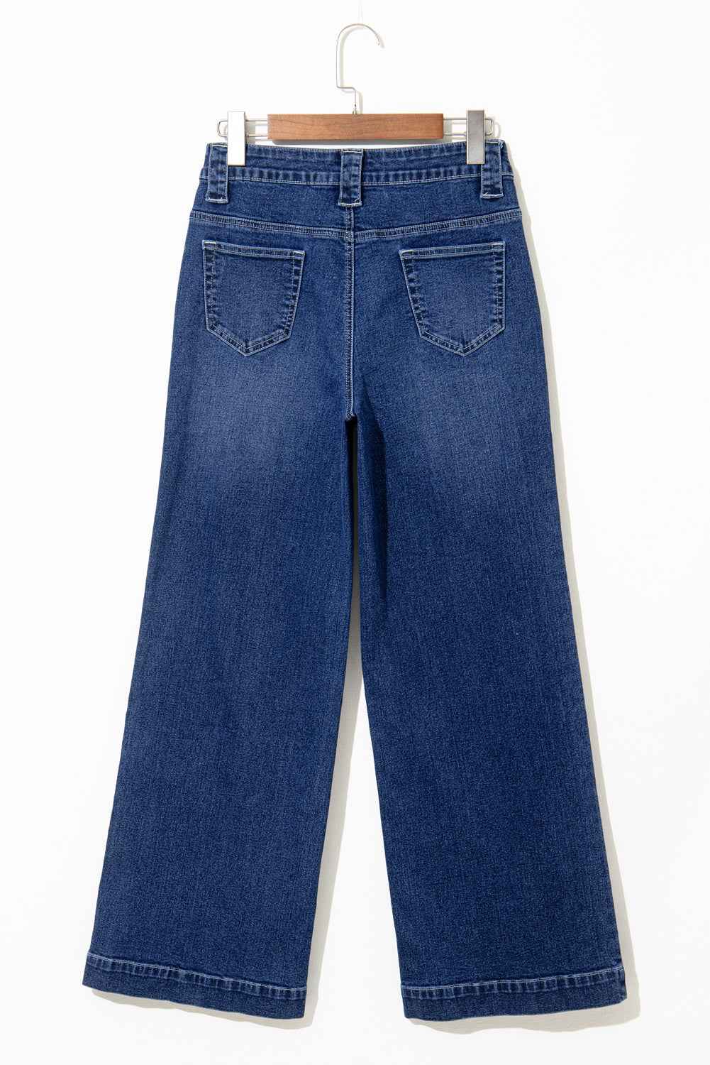 Sail Blue Wide Leg Pocketed High Waist Jeans by Dear-Lover Dropshipping