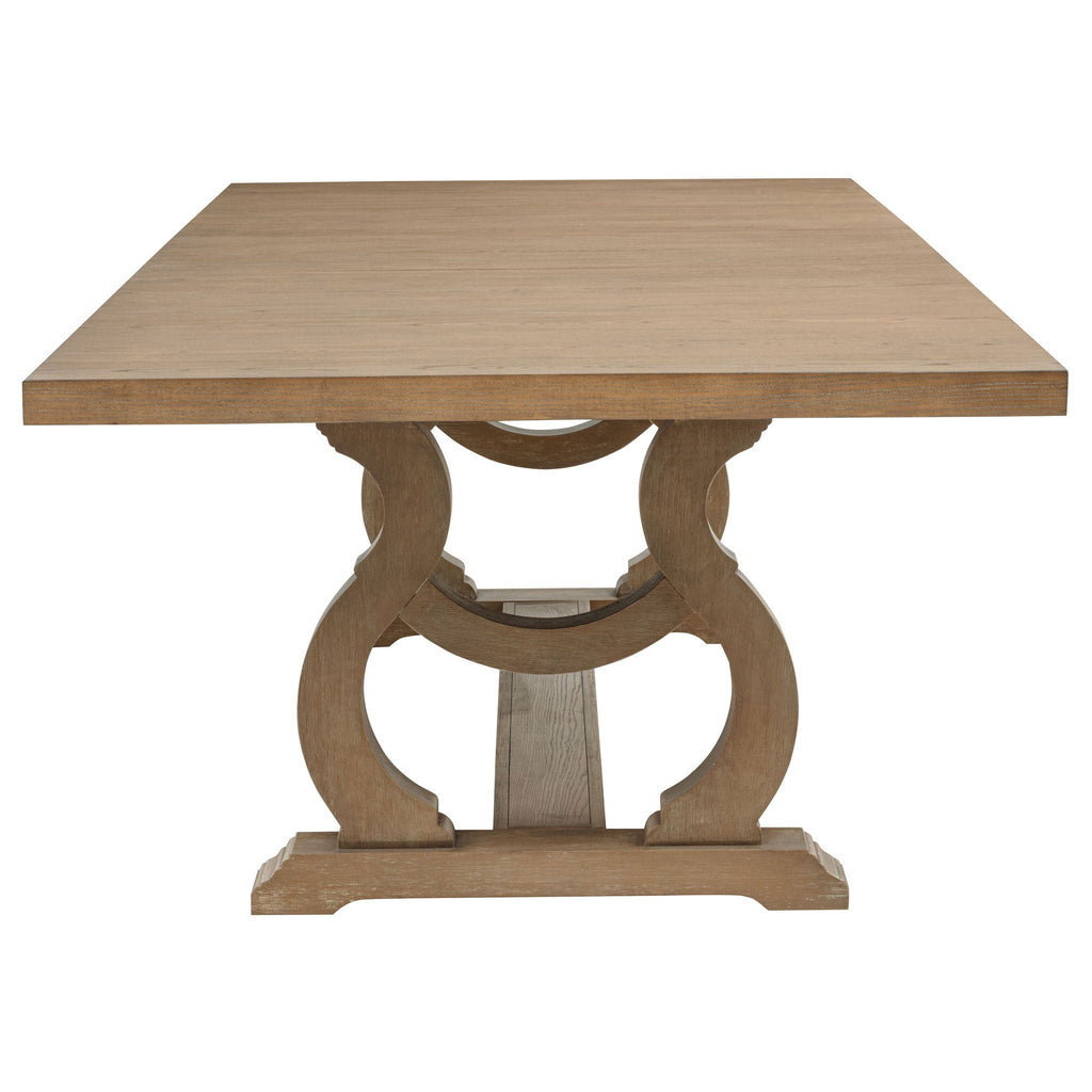 Brockway 7-piece Extension Leaf Dining Set Barley Brown by Unique Piece Furniture