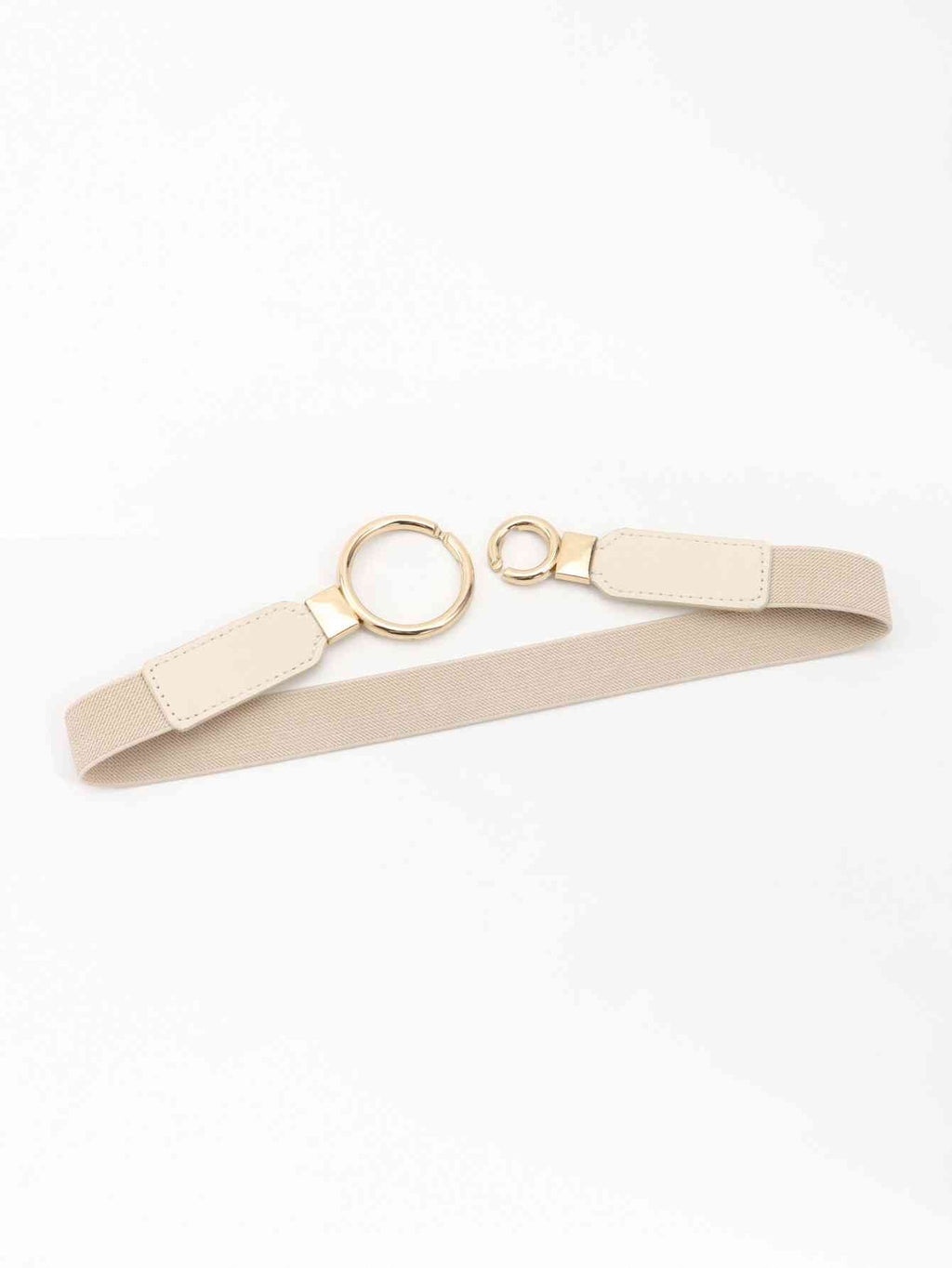 ElegantStyle Double Ring Buckle Elastic PU Belt – Adjustable Comfort Fit See size chart under “more details” by The Fashion Celestial