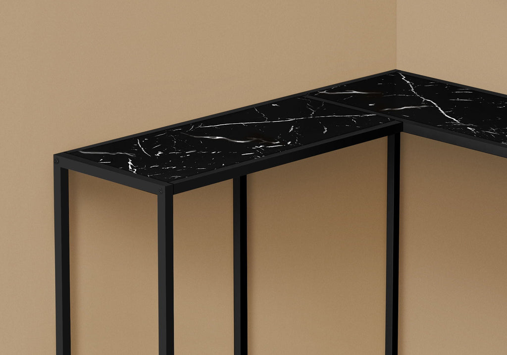 Corner Accent Console Table For Entryway, Unique L-Shaped Design by Unique Piece Furniture