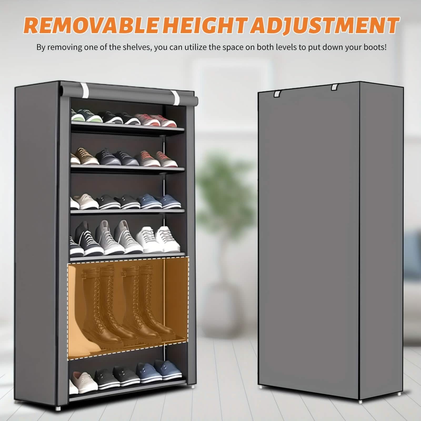 10-Layer 9 Grid Shoe Rack Shelf Storage Closet Organizer by DailySale