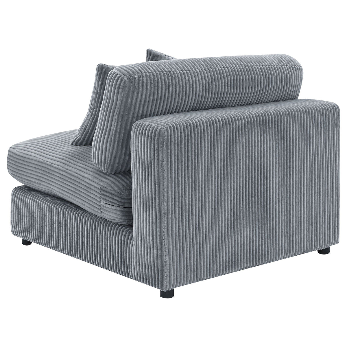 Blaine Upholstered Armless Chair Fog by Unique Piece Furniture
