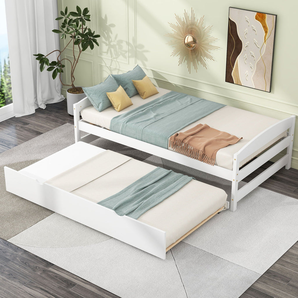 Platform Bed With Trundle by Unique Piece Furniture