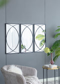 Rectangular Wall Mirrors With Frame, Home Decor For Living Room Bedroom Entryway - Black by Unique Piece Furniture