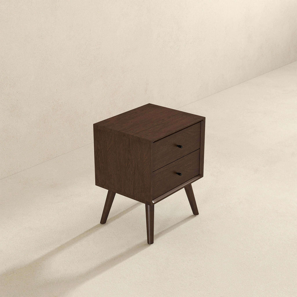 Caroline - Mid-Century Modern Style Night Stand 2 Drawer by Unique Piece Furniture