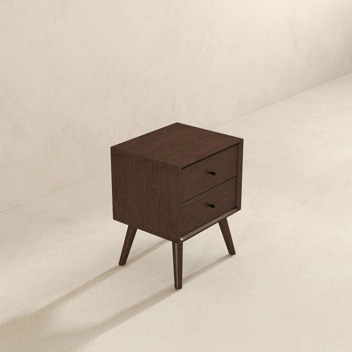 Caroline - Mid-Century Modern Style Night Stand 2 Drawer by Unique Piece Furniture