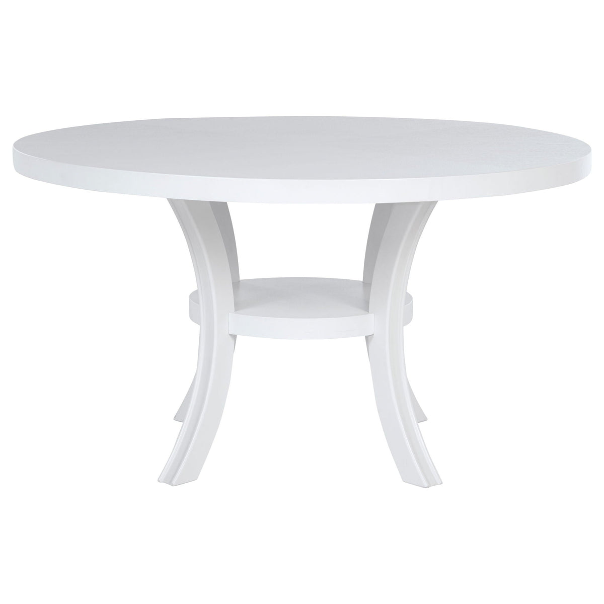 Judd 5-piece 54-inch Round Wood Dining Table Set Pearl White by Unique Piece Furniture