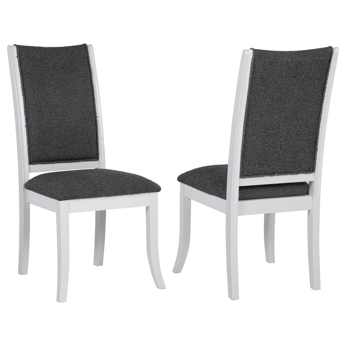 Judd Upholstered Dining Side Chair Pearl White (Set of 2) by Unique Piece Furniture