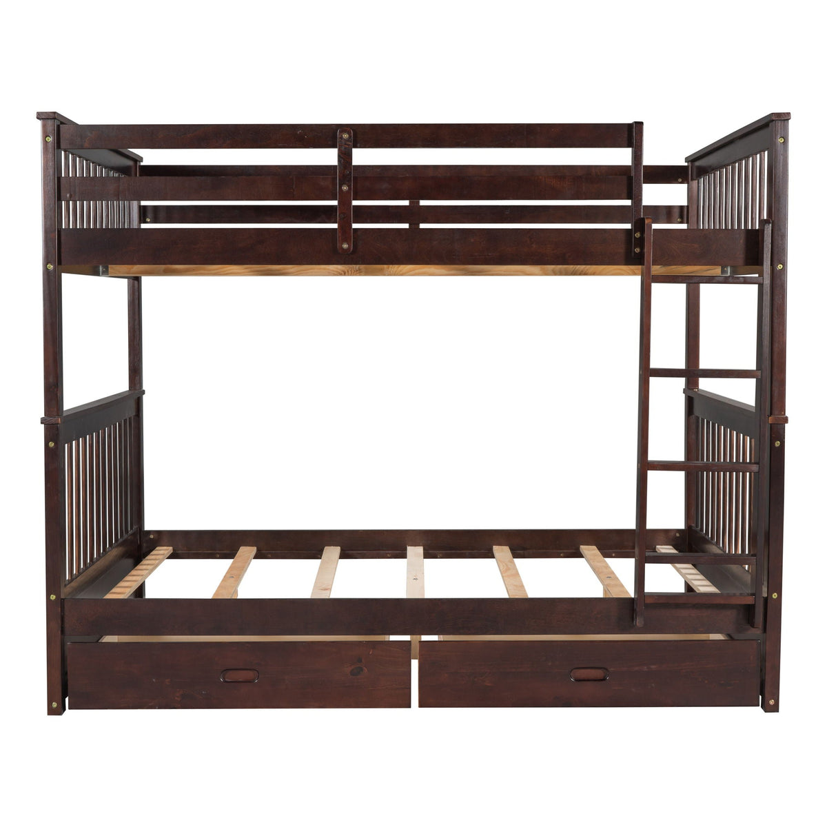 Bunk Bed With Ladders And 2 Storage Drawers by Unique Piece Furniture