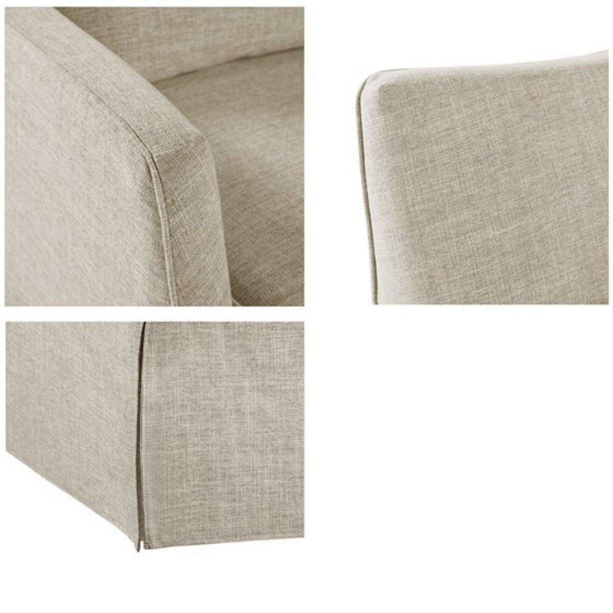 Traditional Design London Skirted Swivel Chair by Unique Piece Furniture
