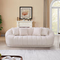 Maximilian - Modern Japandi Style Tight Back Boucle Couches by Unique Piece Furniture