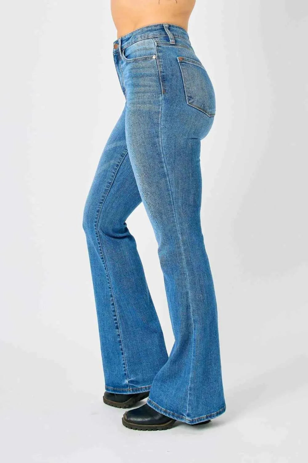 Judy Blue Full Size High-Waisted Classic Flare Jeans Plus Size by Wild and Free Boutique