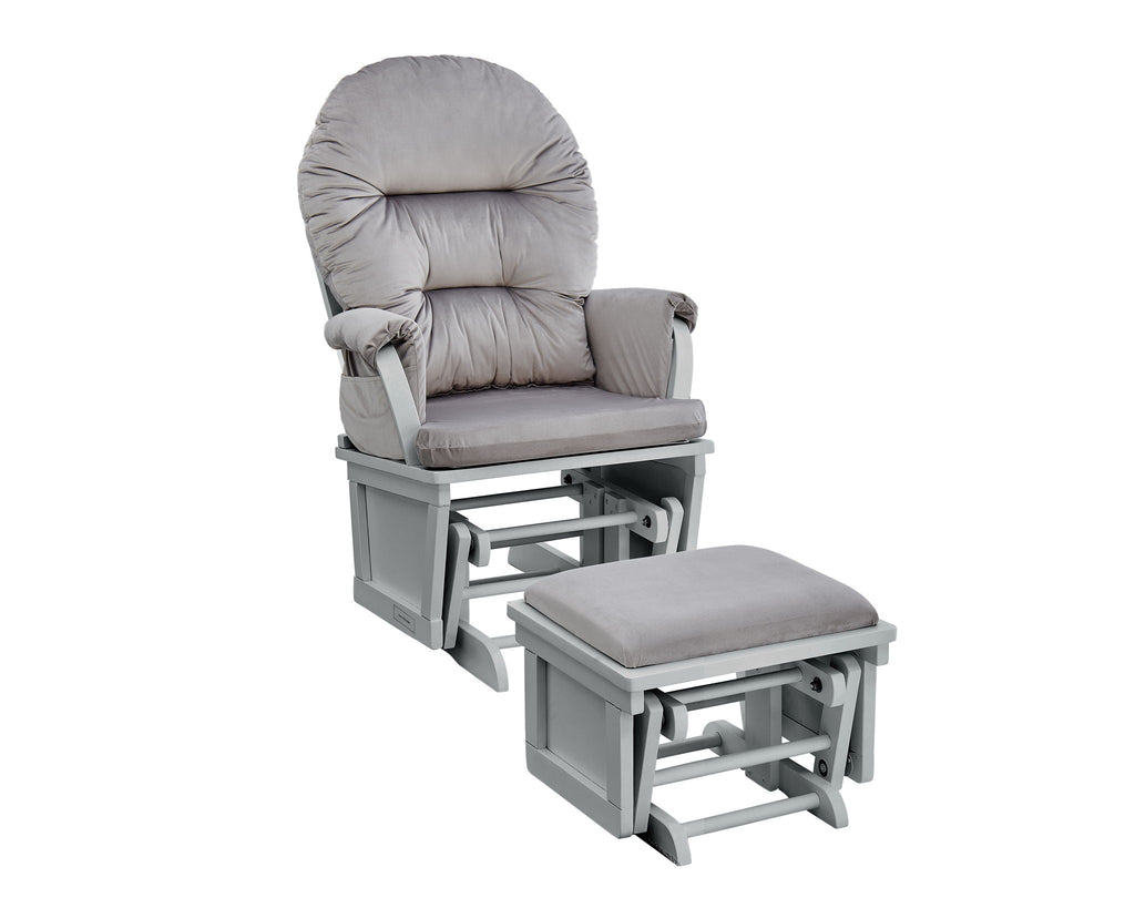 Madison - Glider And Ottoman - Gray by Unique Piece Furniture