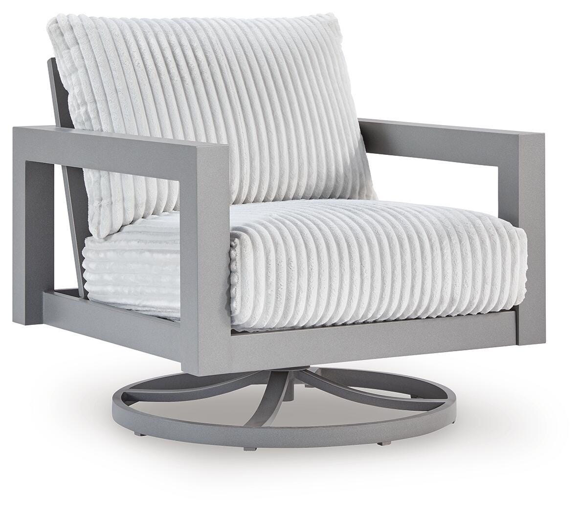 Hurley Park - Swivel Chair With Cushion - Gray by Unique Piece Furniture