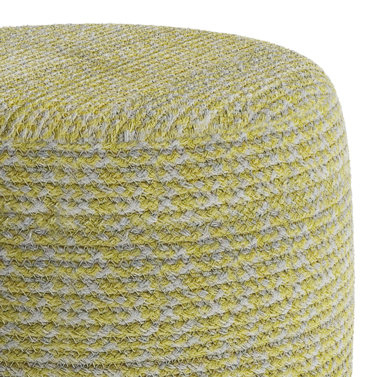 Bayley - Versatile Round Braided Pouf by Unique Piece Furniture