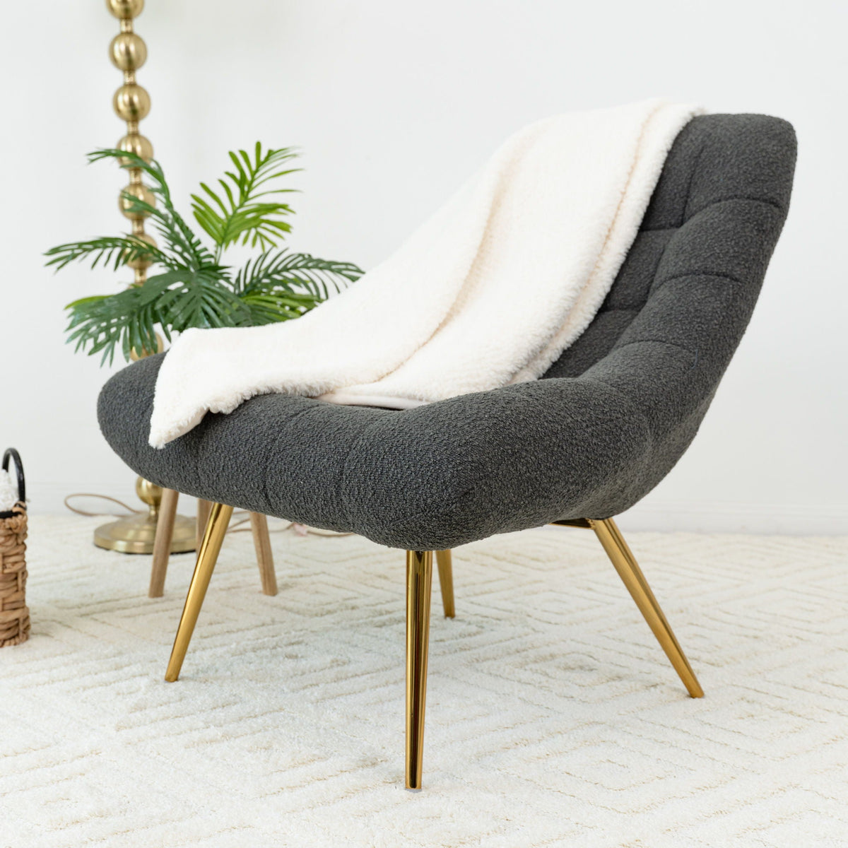 Aubrey - French Boucle Lounge Chair by Unique Piece Furniture
