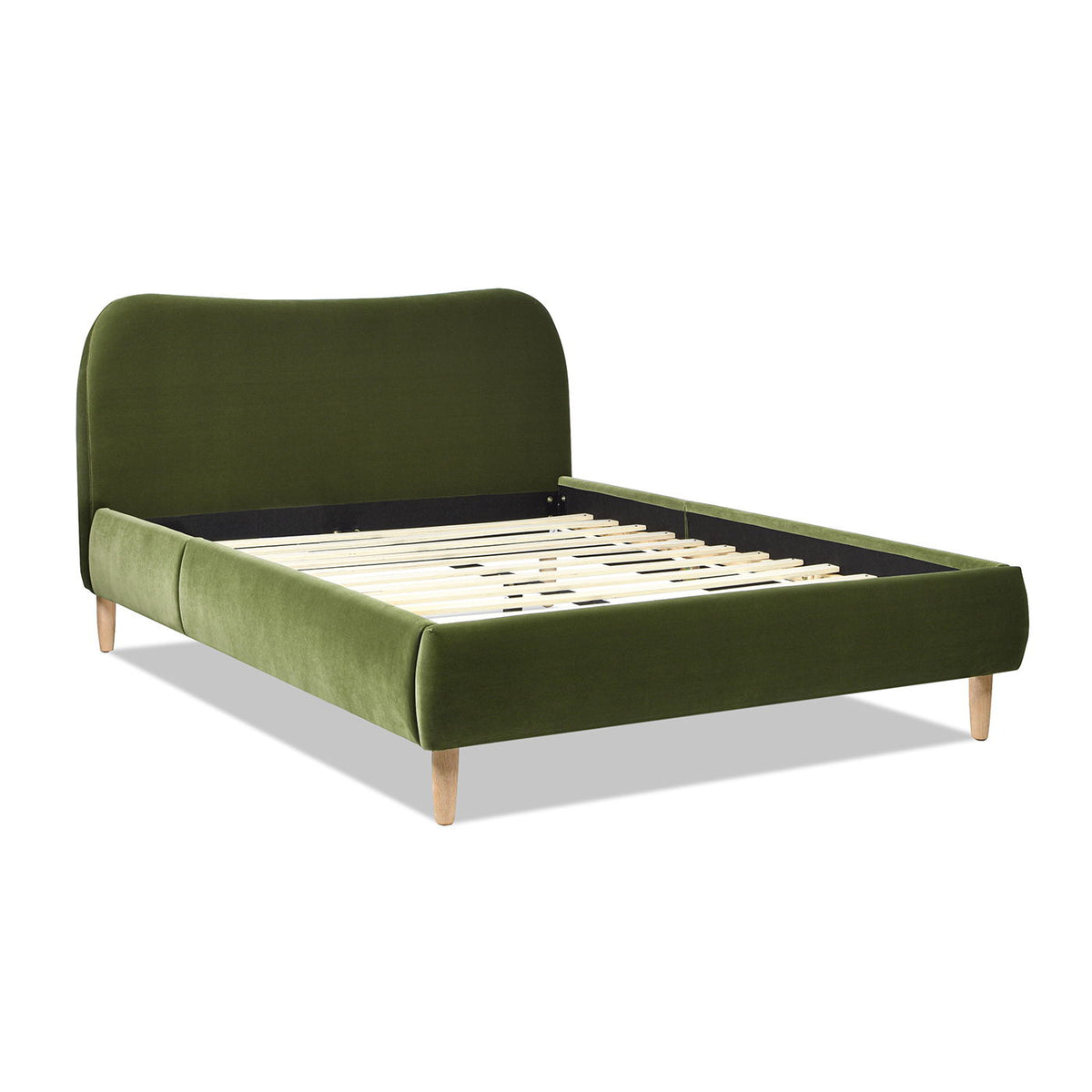 Roman - Curved Headboard Upholstered Platform Bed by Unique Piece Furniture