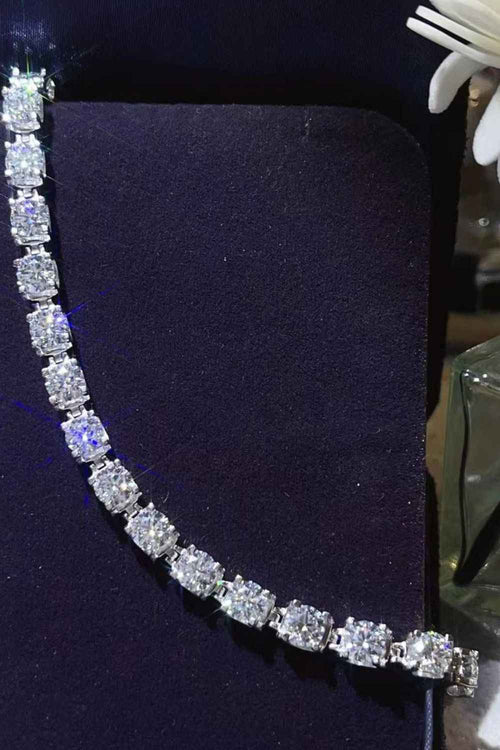 10 Carat Moissanite Platinum-Plated Bracelet by Wild and Free Boutique
