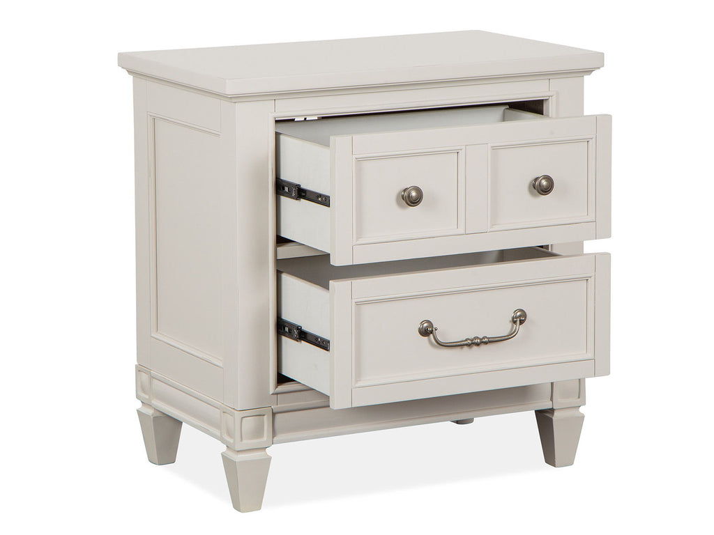 Willowbrook - Drawer Nightstand - Egg Shell White With Slight Rub Through by Unique Piece Furniture