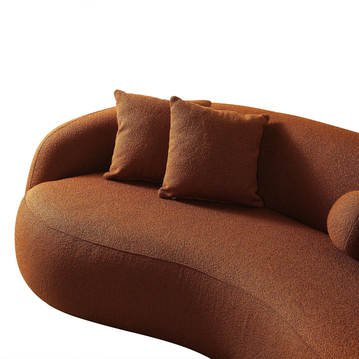 Drake - Japandi Style Curvy Boucle Sofa by Unique Piece Furniture
